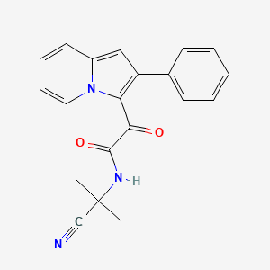 molecular formula C20H17N3O2 B3754770 N-(1-cyano-1-methylethyl)-2-oxo-2-(2-phenyl-3-indolizinyl)acetamide 