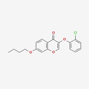 molecular formula C19H17ClO4 B3754864 7-butoxy-3-(2-chlorophenoxy)-4H-chromen-4-one 