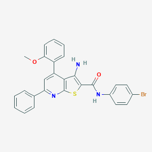 molecular formula C27H20BrN3O2S B375490 3-amino-N-(4-bromophenyl)-4-(2-methoxyphenyl)-6-phenylthieno[2,3-b]pyridine-2-carboxamide CAS No. 328113-41-3