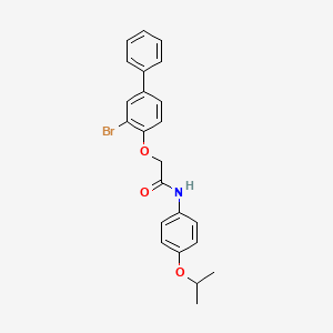 2-[(3-bromo-4-biphenylyl)oxy]-N-(4-isopropoxyphenyl)acetamide