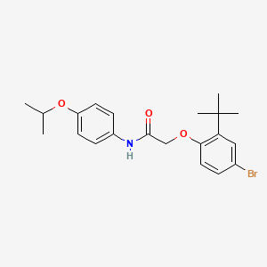 2-(4-bromo-2-tert-butylphenoxy)-N-(4-isopropoxyphenyl)acetamide