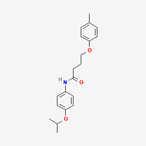 molecular formula C20H25NO3 B3755002 N-(4-isopropoxyphenyl)-4-(4-methylphenoxy)butanamide 