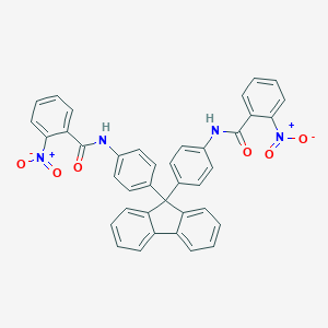 2-nitro-N-(4-{9-[4-({2-nitrobenzoyl}amino)phenyl]-9H-fluoren-9-yl}phenyl)benzamide