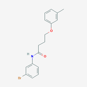 molecular formula C17H18BrNO2 B3755064 N-(3-bromophenyl)-4-(3-methylphenoxy)butanamide 