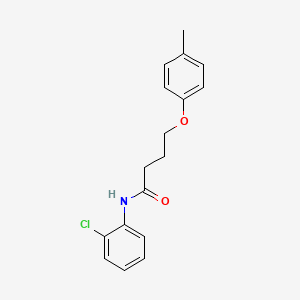 molecular formula C17H18ClNO2 B3755069 N-(2-chlorophenyl)-4-(4-methylphenoxy)butanamide 