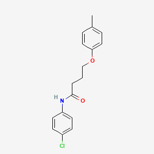 molecular formula C17H18ClNO2 B3755074 N-(4-chlorophenyl)-4-(4-methylphenoxy)butanamide 