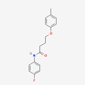 N-(4-fluorophenyl)-4-(4-methylphenoxy)butanamide