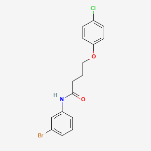 molecular formula C16H15BrClNO2 B3755124 N-(3-bromophenyl)-4-(4-chlorophenoxy)butanamide 