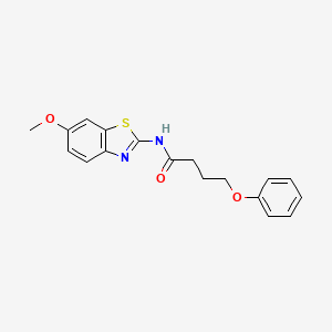 N-(6-methoxy-1,3-benzothiazol-2-yl)-4-phenoxybutanamide