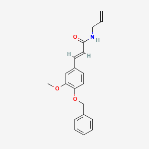 molecular formula C20H21NO3 B3755161 N-allyl-3-[4-(benzyloxy)-3-methoxyphenyl]acrylamide 