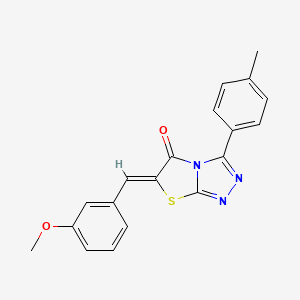 (6Z)-6-(3-methoxybenzylidene)-3-(4-methylphenyl)[1,3]thiazolo[2,3-c][1,2,4]triazol-5(6H)-one