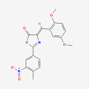 4-(2,5-dimethoxybenzylidene)-2-(4-methyl-3-nitrophenyl)-1,3-oxazol-5(4H)-one