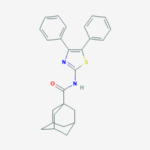 molecular formula C26H26N2OS B375523 N-(4,5-diphenyl-1,3-thiazol-2-yl)-1-adamantanecarboxamide 