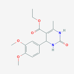 B375524 Ethyl 4-(3,4-dimethoxyphenyl)-6-methyl-2-oxo-1,2,3,4-tetrahydropyrimidine-5-carboxylate CAS No. 56875-96-8