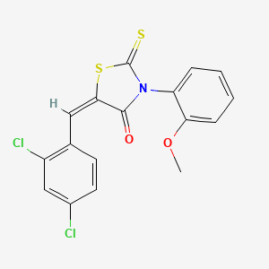 5-(2,4-dichlorobenzylidene)-3-(2-methoxyphenyl)-2-thioxo-1,3-thiazolidin-4-one