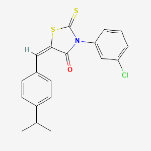 3-(3-chlorophenyl)-5-(4-isopropylbenzylidene)-2-thioxo-1,3-thiazolidin-4-one