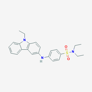 molecular formula C24H27N3O2S B375526 N,N-diethyl-4-[(9-ethylcarbazol-3-yl)amino]benzenesulfonamide 
