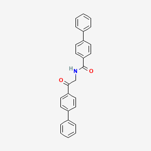 N-[2-oxo-2-(4-phenylphenyl)ethyl]-4-phenylbenzamide