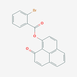 molecular formula C20H11BrO3 B375528 (9-Oxophenalen-1-yl) 2-bromobenzoate 