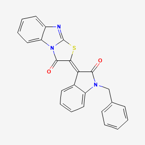 2-(1-BENZYL-2-OXO-1,2-DIHYDRO-3H-INDOL-3-YLIDEN)[1,3]THIAZOLO[3,2-A][1,3]BENZIMIDAZOL-3-ONE