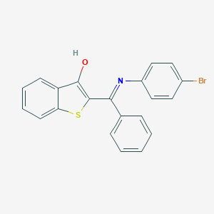 2-[(4-bromoanilino)(phenyl)methylene]-1-benzothiophen-3(2H)-one