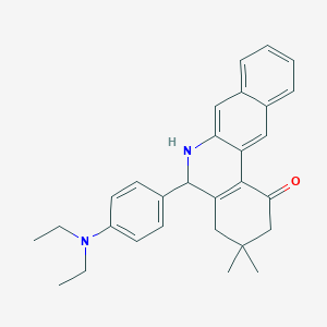 molecular formula C29H32N2O B375537 5-[4-(diethylamino)phenyl]-3,3-dimethyl-3,4,5,6-tetrahydrobenzo[b]phenanthridin-1(2H)-one 