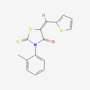 3-(2-methylphenyl)-5-(2-thienylmethylene)-2-thioxo-1,3-thiazolidin-4-one