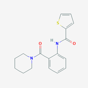 molecular formula C17H18N2O2S B375540 N-[2-(1-piperidinylcarbonyl)phenyl]-2-thiophenecarboxamide 