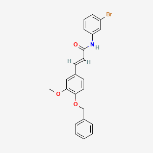 3-[4-(benzyloxy)-3-methoxyphenyl]-N-(3-bromophenyl)acrylamide