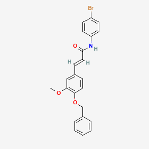 3-[4-(benzyloxy)-3-methoxyphenyl]-N-(4-bromophenyl)acrylamide