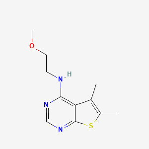 N-(2-methoxyethyl)-5,6-dimethylthieno[2,3-d]pyrimidin-4-amine