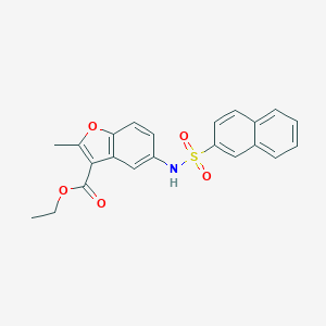 Ethyl 2-methyl-5-(naphthalene-2-sulfonamido)benzofuran-3-carboxylate