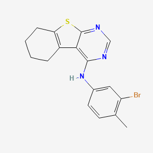 N-(3-bromo-4-methylphenyl)-5,6,7,8-tetrahydro-[1]benzothiolo[2,3-d]pyrimidin-4-amine