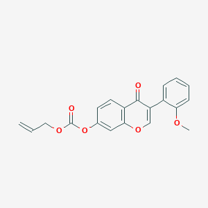 [3-(2-methoxyphenyl)-4-oxochromen-7-yl] prop-2-enyl carbonate