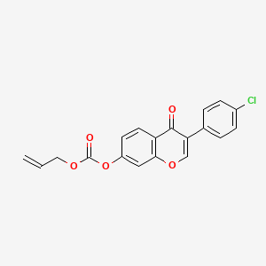 molecular formula C19H13ClO5 B3755456 allyl 3-(4-chlorophenyl)-4-oxo-4H-chromen-7-yl carbonate 