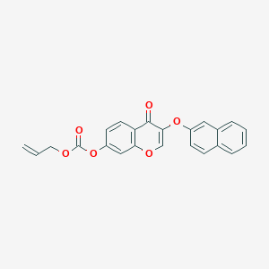 (3-Naphthalen-2-yloxy-4-oxochromen-7-yl) prop-2-enyl carbonate