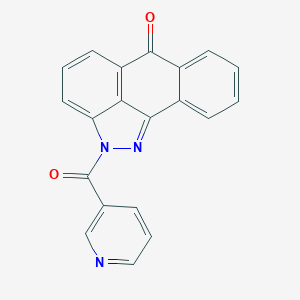 molecular formula C20H11N3O2 B375554 2-(3-pyridinylcarbonyl)dibenzo[cd,g]indazol-6(2H)-one 