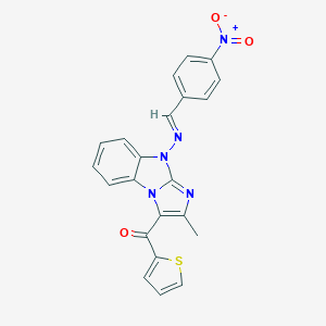 [9-({4-nitrobenzylidene}amino)-2-methyl-9H-imidazo[1,2-a]benzimidazol-3-yl](2-thienyl)methanone