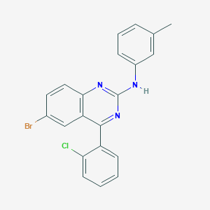 6-bromo-4-(2-chlorophenyl)-N-(3-methylphenyl)quinazolin-2-amine