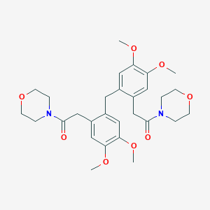 4-[(2-{4,5-Dimethoxy-2-[2-(4-morpholinyl)-2-oxoethyl]benzyl}-4,5-dimethoxyphenyl)acetyl]morpholine