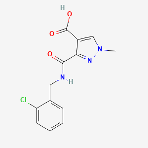 3-{[(2-chlorobenzyl)amino]carbonyl}-1-methyl-1H-pyrazole-4-carboxylic acid