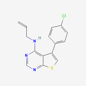 5-(4-chlorophenyl)-N-prop-2-enylthieno[2,3-d]pyrimidin-4-amine