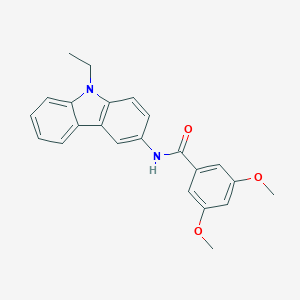 molecular formula C23H22N2O3 B375569 N-(9-ethylcarbazol-3-yl)-3,5-dimethoxybenzamide 