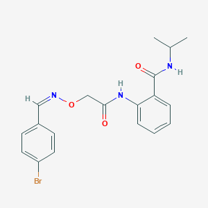 2-[({[(4-bromobenzylidene)amino]oxy}acetyl)amino]-N-isopropylbenzamide