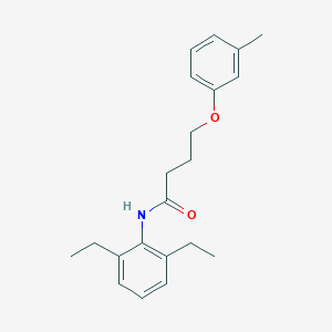 N-(2,6-diethylphenyl)-4-(3-methylphenoxy)butanamide