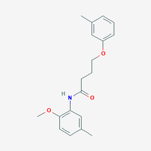 N-(2-methoxy-5-methylphenyl)-4-(3-methylphenoxy)butanamide