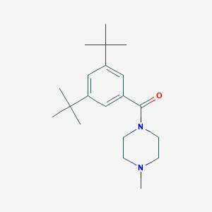 molecular formula C20H32N2O B375573 1-(3,5-Ditert-butylbenzoyl)-4-methylpiperazine 