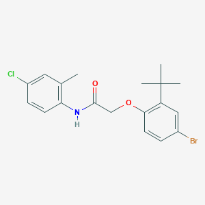 2-(4-bromo-2-tert-butylphenoxy)-N-(4-chloro-2-methylphenyl)acetamide