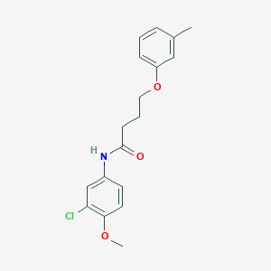 N-(3-chloro-4-methoxyphenyl)-4-(3-methylphenoxy)butanamide