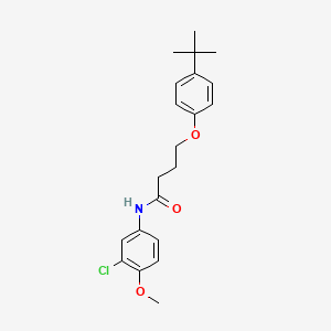 4-(4-tert-butylphenoxy)-N-(3-chloro-4-methoxyphenyl)butanamide